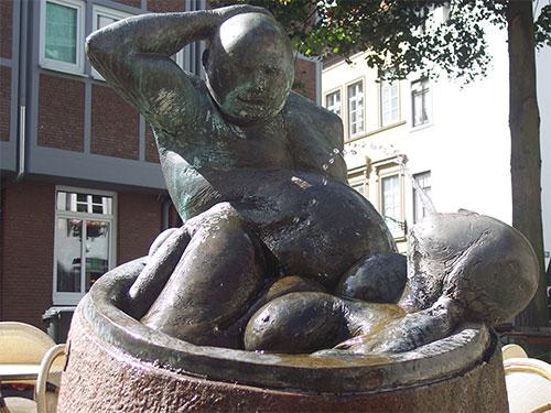 Der Brunnen »Die Badenden« in Bremen